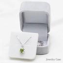 マルチアクセサリーケース　指輪、ネックレス、ピアスが収納でスエード調素材のジュエリーケース(グレー)