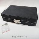 ブランド店御用達の最大36本の指輪が収納できるリングコレクションケース(ブラック)