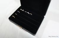 ブランド店御用達の最大36本の指輪が収納できるリングコレクションケース(ブラック)